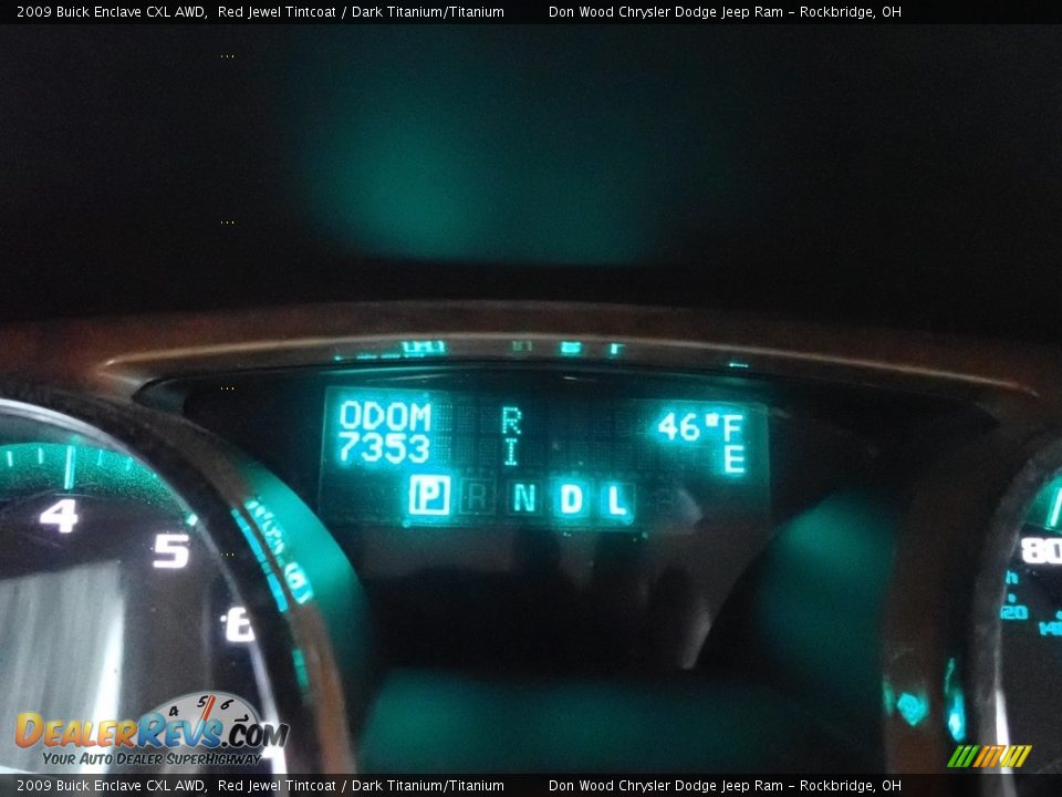 2009 Buick Enclave CXL AWD Red Jewel Tintcoat / Dark Titanium/Titanium Photo #24