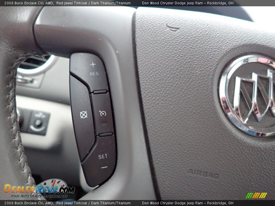 2009 Buick Enclave CXL AWD Red Jewel Tintcoat / Dark Titanium/Titanium Photo #26