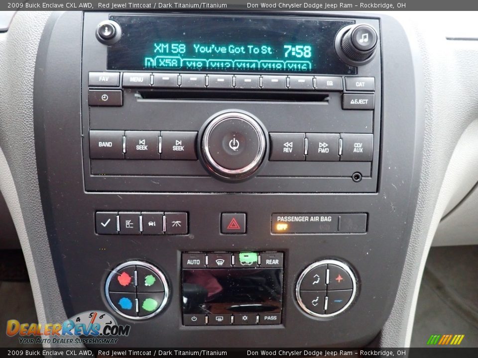 2009 Buick Enclave CXL AWD Red Jewel Tintcoat / Dark Titanium/Titanium Photo #28