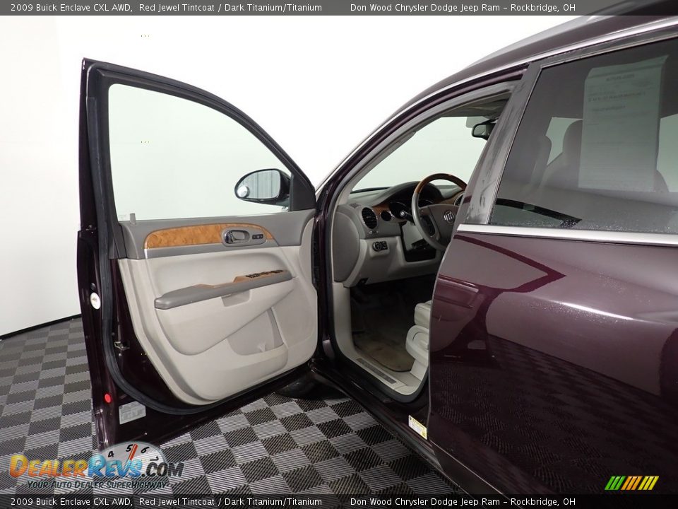 2009 Buick Enclave CXL AWD Red Jewel Tintcoat / Dark Titanium/Titanium Photo #30