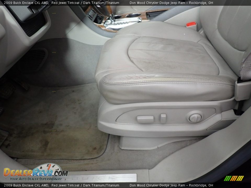2009 Buick Enclave CXL AWD Red Jewel Tintcoat / Dark Titanium/Titanium Photo #32