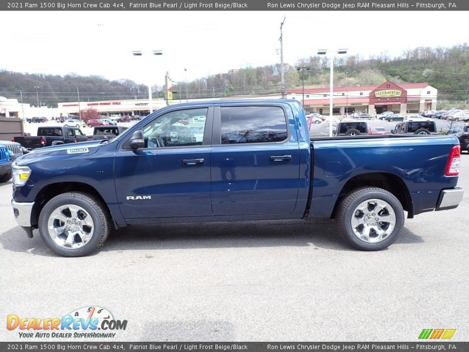 2021 Ram 1500 Big Horn Crew Cab 4x4 Patriot Blue Pearl / Light Frost Beige/Black Photo #2