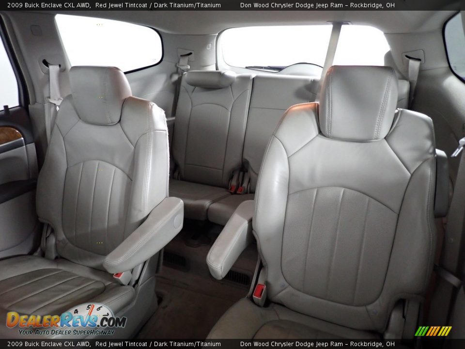 2009 Buick Enclave CXL AWD Red Jewel Tintcoat / Dark Titanium/Titanium Photo #34