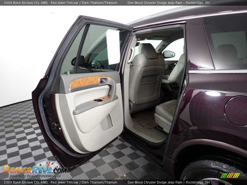 2009 Buick Enclave CXL AWD Red Jewel Tintcoat / Dark Titanium/Titanium Photo #35