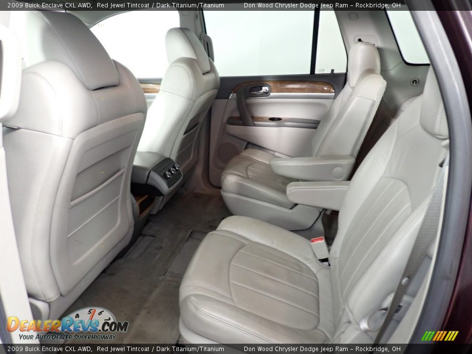 2009 Buick Enclave CXL AWD Red Jewel Tintcoat / Dark Titanium/Titanium Photo #36