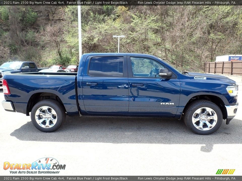 2021 Ram 1500 Big Horn Crew Cab 4x4 Patriot Blue Pearl / Light Frost Beige/Black Photo #6