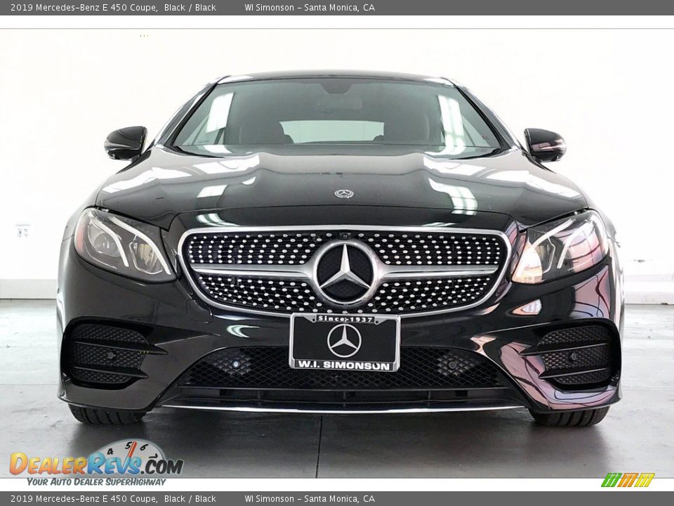 2019 Mercedes-Benz E 450 Coupe Black / Black Photo #2