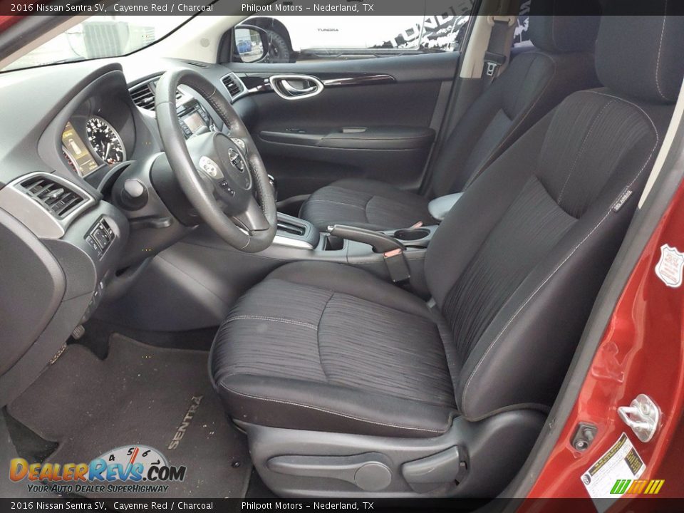Charcoal Interior - 2016 Nissan Sentra SV Photo #4