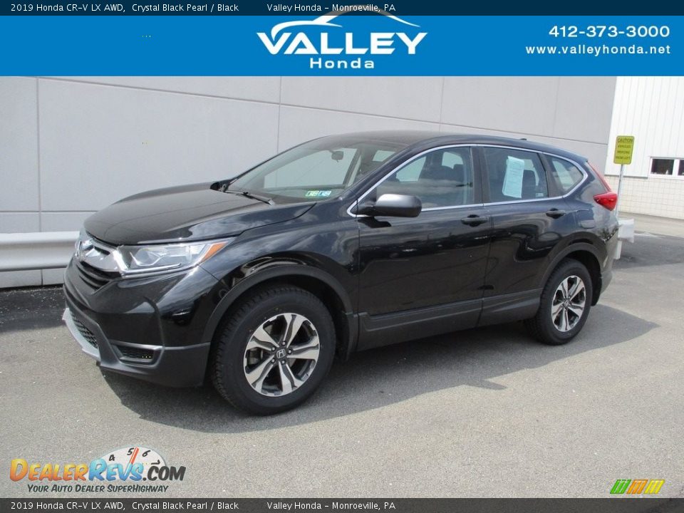 2019 Honda CR-V LX AWD Crystal Black Pearl / Black Photo #1