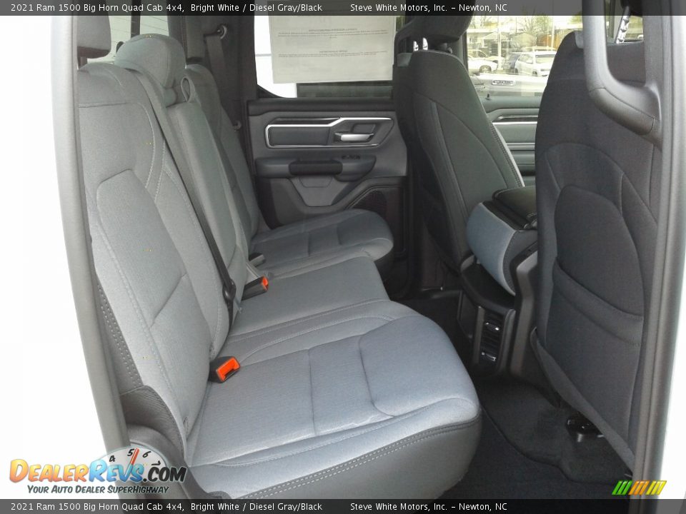 2021 Ram 1500 Big Horn Quad Cab 4x4 Bright White / Diesel Gray/Black Photo #17