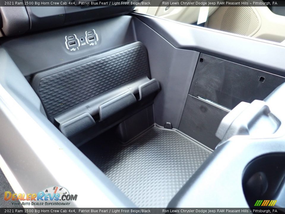 2021 Ram 1500 Big Horn Crew Cab 4x4 Patriot Blue Pearl / Light Frost Beige/Black Photo #20