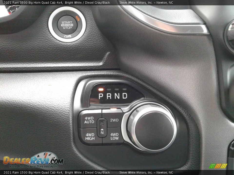 2021 Ram 1500 Big Horn Quad Cab 4x4 Bright White / Diesel Gray/Black Photo #23