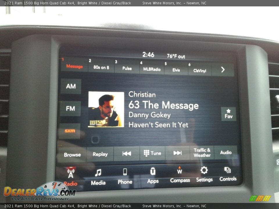 2021 Ram 1500 Big Horn Quad Cab 4x4 Bright White / Diesel Gray/Black Photo #24