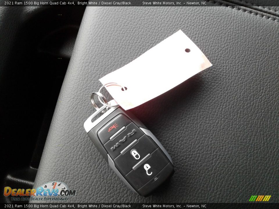 2021 Ram 1500 Big Horn Quad Cab 4x4 Bright White / Diesel Gray/Black Photo #30