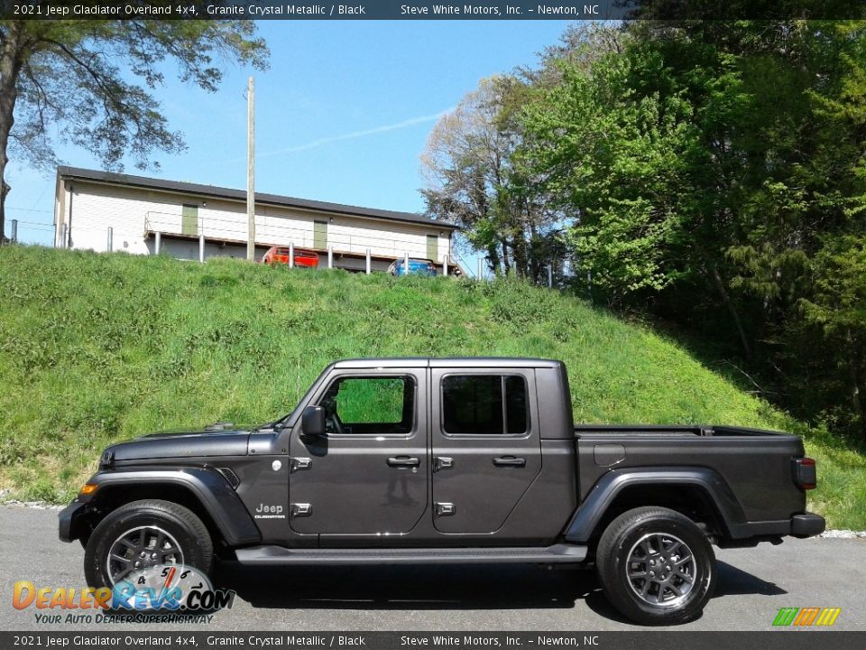 2021 Jeep Gladiator Overland 4x4 Granite Crystal Metallic / Black Photo #1