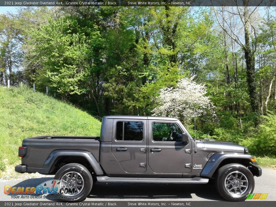 2021 Jeep Gladiator Overland 4x4 Granite Crystal Metallic / Black Photo #5