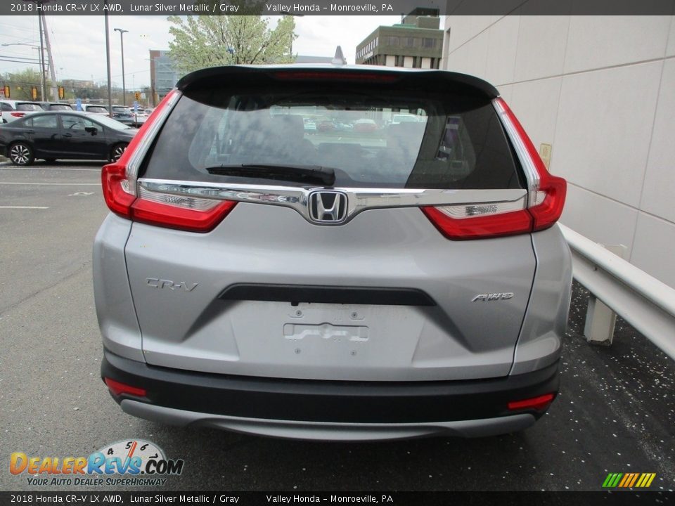 2018 Honda CR-V LX AWD Lunar Silver Metallic / Gray Photo #4