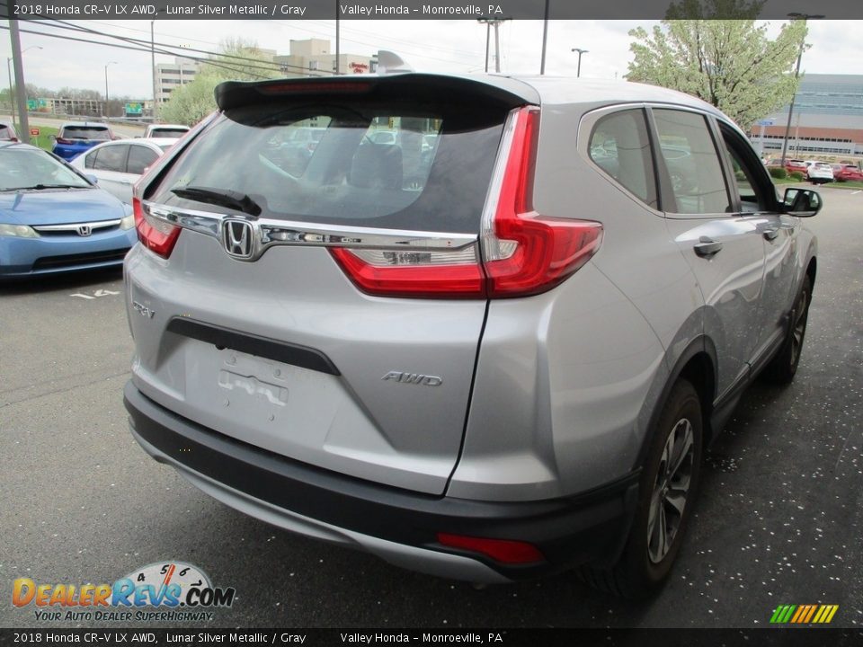 2018 Honda CR-V LX AWD Lunar Silver Metallic / Gray Photo #5