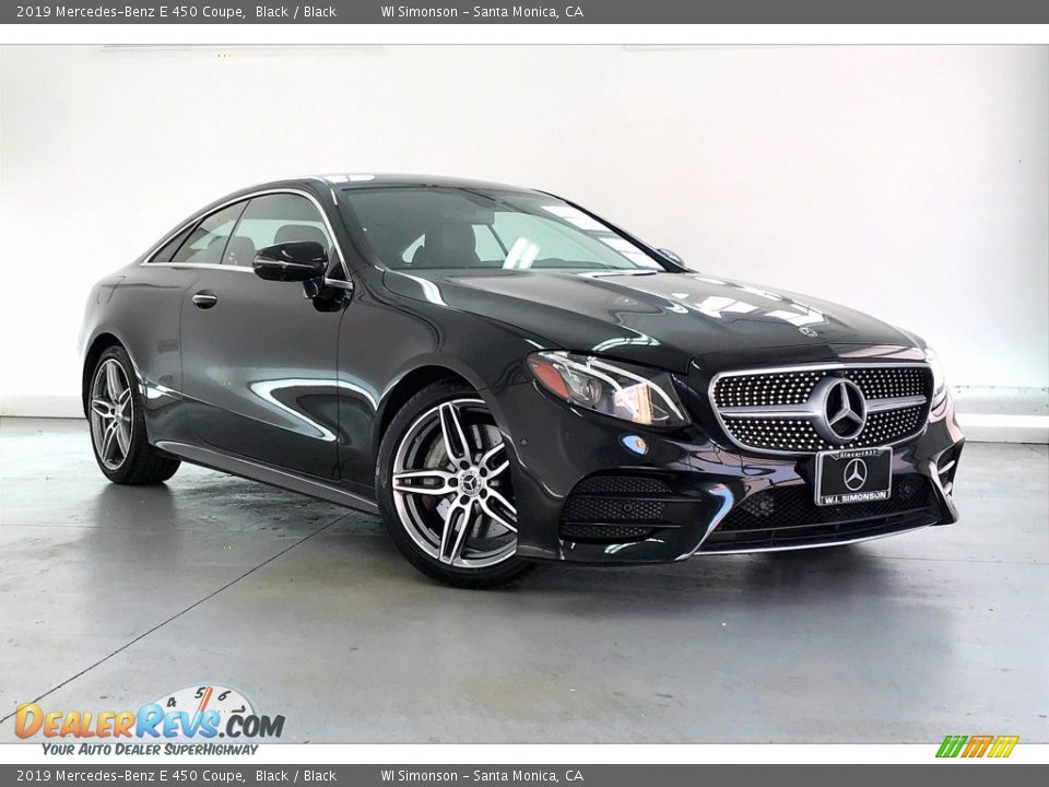 2019 Mercedes-Benz E 450 Coupe Black / Black Photo #34