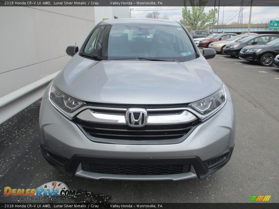 2018 Honda CR-V LX AWD Lunar Silver Metallic / Gray Photo #8