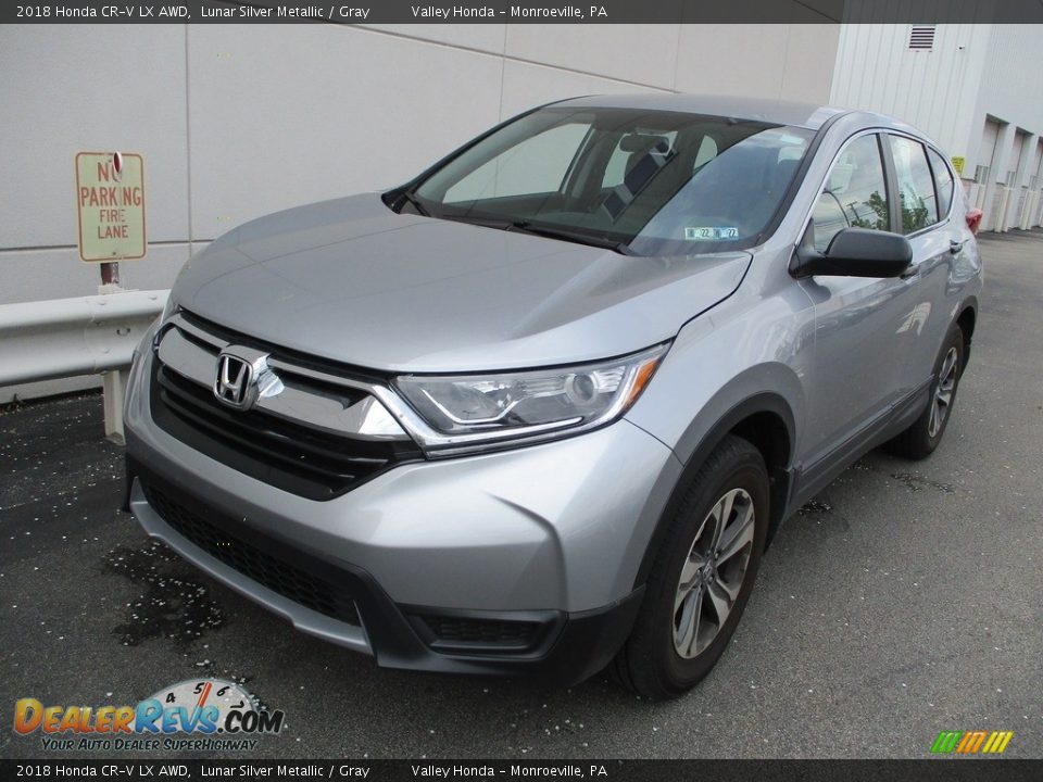 2018 Honda CR-V LX AWD Lunar Silver Metallic / Gray Photo #9