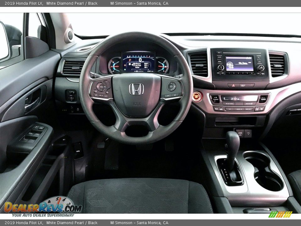 2019 Honda Pilot LX White Diamond Pearl / Black Photo #4