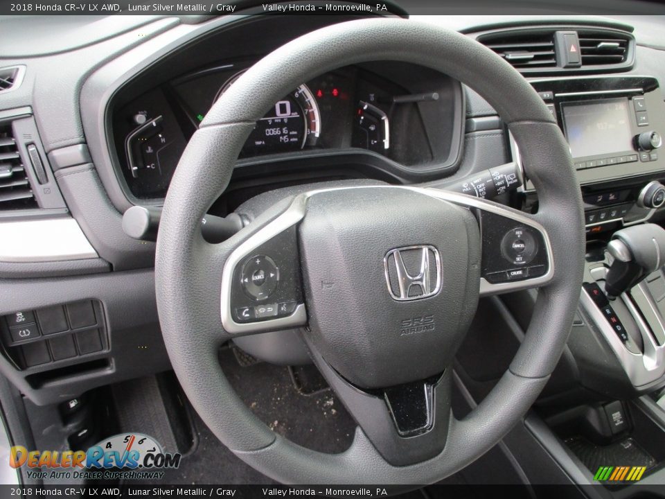 2018 Honda CR-V LX AWD Lunar Silver Metallic / Gray Photo #13