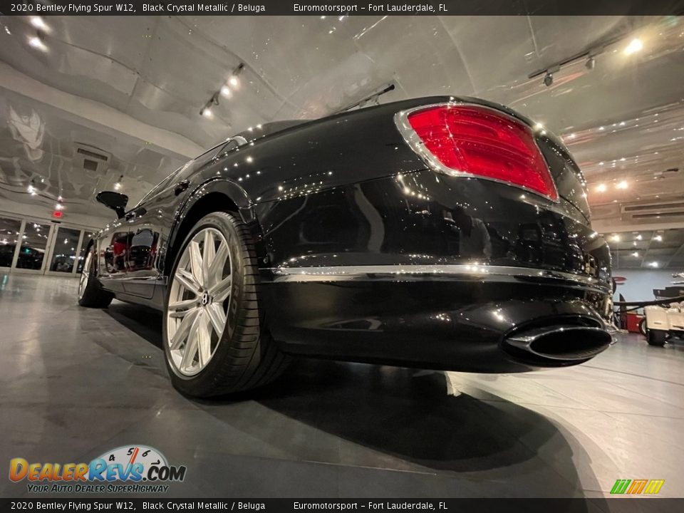 2020 Bentley Flying Spur W12 Black Crystal Metallic / Beluga Photo #13