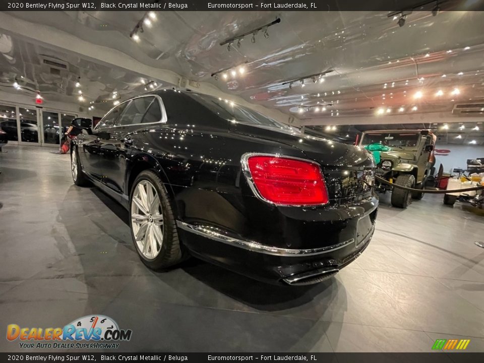 2020 Bentley Flying Spur W12 Black Crystal Metallic / Beluga Photo #14