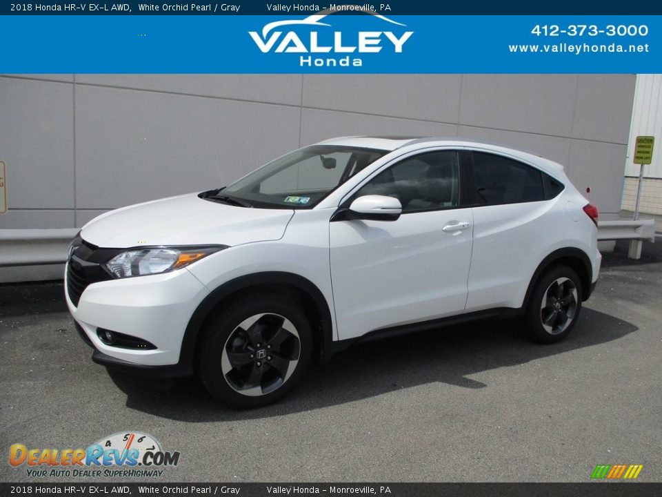 2018 Honda HR-V EX-L AWD White Orchid Pearl / Gray Photo #1