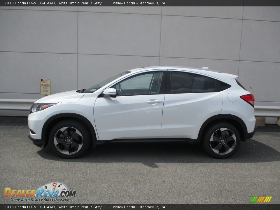 2018 Honda HR-V EX-L AWD White Orchid Pearl / Gray Photo #2