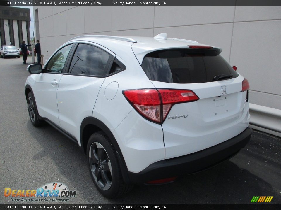 2018 Honda HR-V EX-L AWD White Orchid Pearl / Gray Photo #3