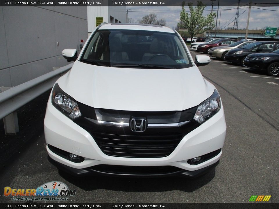 2018 Honda HR-V EX-L AWD White Orchid Pearl / Gray Photo #9