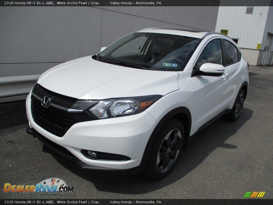 2018 Honda HR-V EX-L AWD White Orchid Pearl / Gray Photo #10