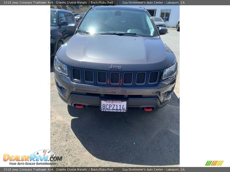 2018 Jeep Compass Trailhawk 4x4 Granite Crystal Metallic / Black/Ruby Red Photo #5