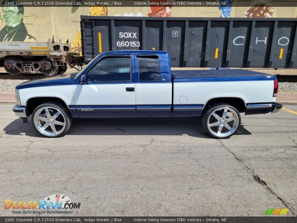 Indigo Metallic 1995 Chevrolet C/K C1500 Extended Cab Photo #1