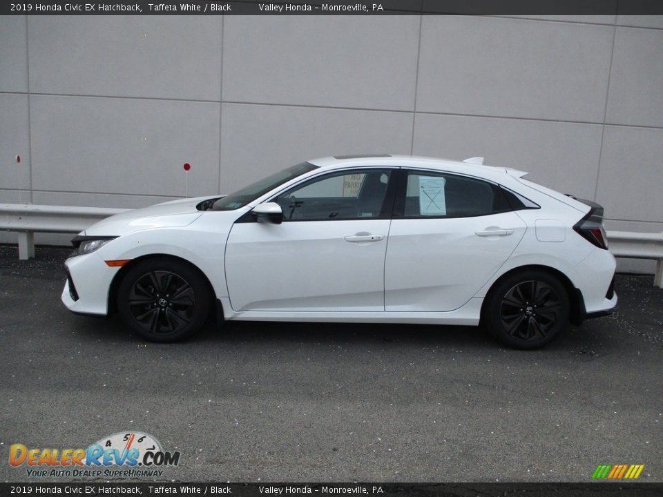 2019 Honda Civic EX Hatchback Taffeta White / Black Photo #2