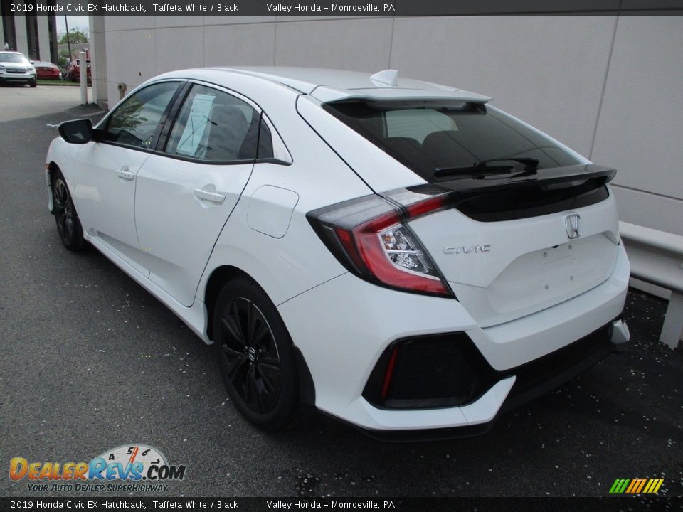 2019 Honda Civic EX Hatchback Taffeta White / Black Photo #3