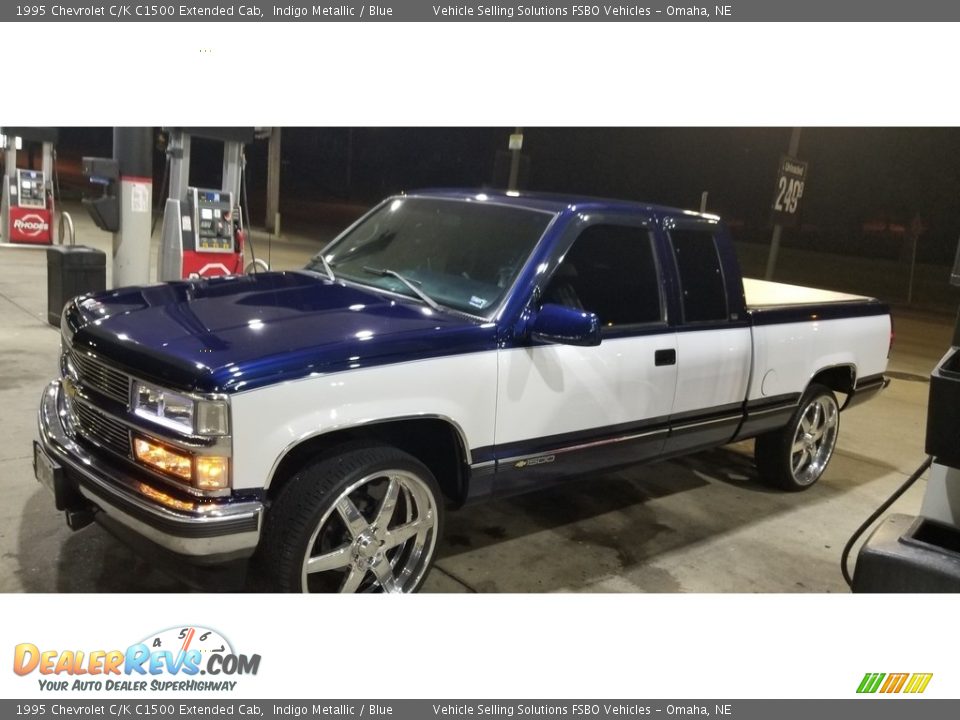 1995 Chevrolet C/K C1500 Extended Cab Indigo Metallic / Blue Photo #6