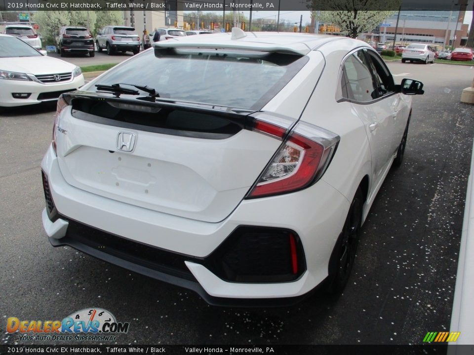 2019 Honda Civic EX Hatchback Taffeta White / Black Photo #5