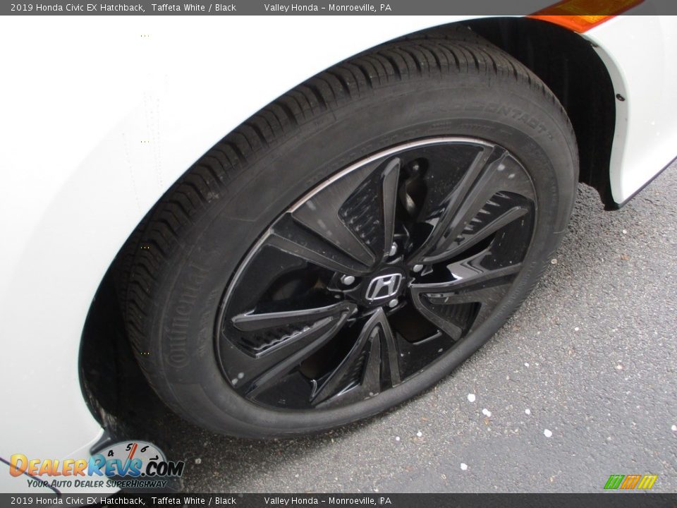 2019 Honda Civic EX Hatchback Taffeta White / Black Photo #6