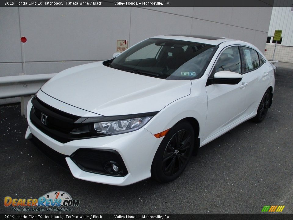 2019 Honda Civic EX Hatchback Taffeta White / Black Photo #9