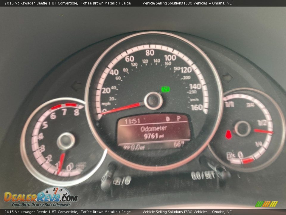 2015 Volkswagen Beetle 1.8T Convertible Gauges Photo #2