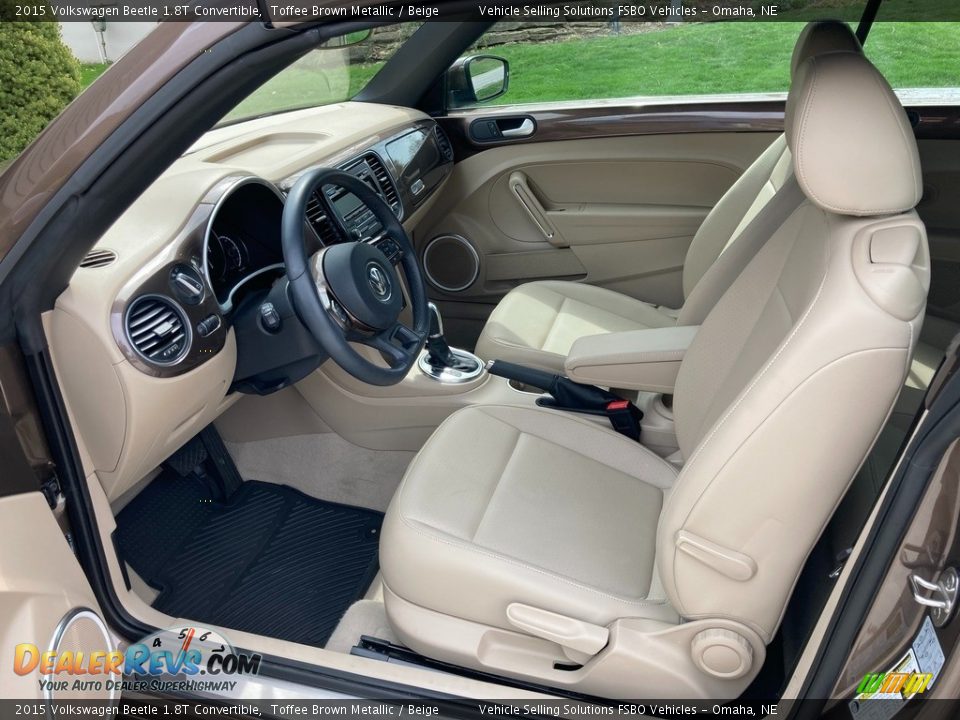 Beige Interior - 2015 Volkswagen Beetle 1.8T Convertible Photo #3