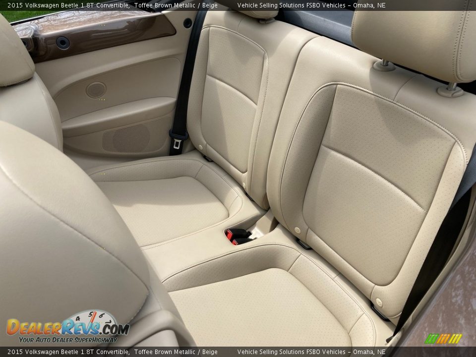Rear Seat of 2015 Volkswagen Beetle 1.8T Convertible Photo #5