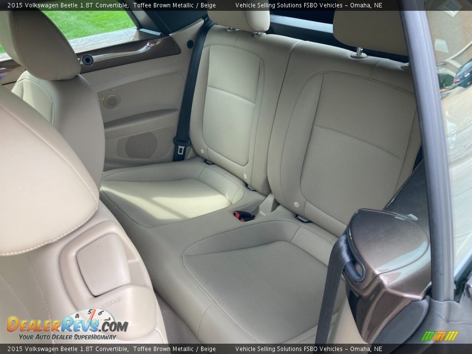 Rear Seat of 2015 Volkswagen Beetle 1.8T Convertible Photo #14