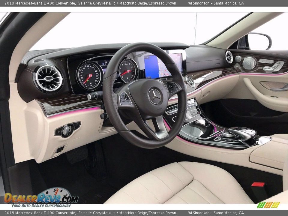 Macchiato Beige/Espresso Brown Interior - 2018 Mercedes-Benz E 400 Convertible Photo #14