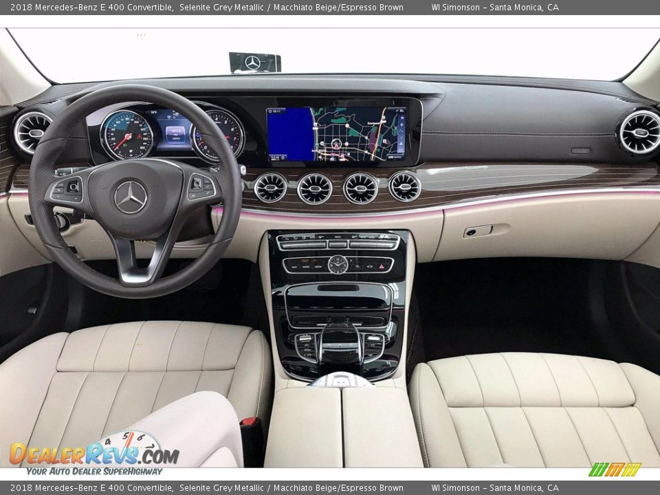 Dashboard of 2018 Mercedes-Benz E 400 Convertible Photo #15