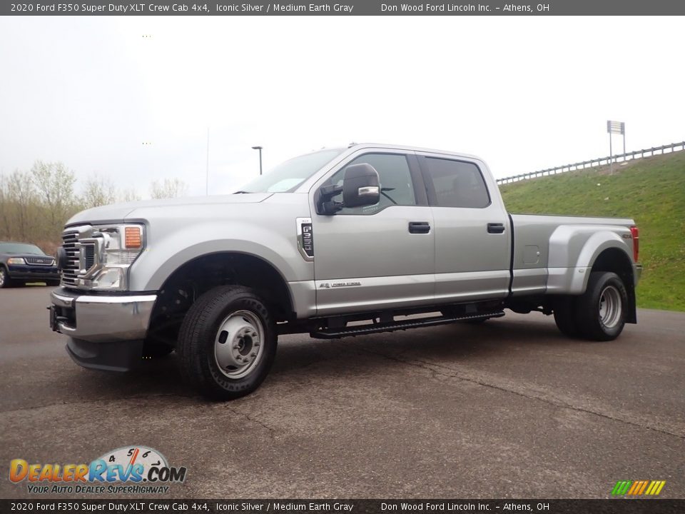 2020 Ford F350 Super Duty XLT Crew Cab 4x4 Iconic Silver / Medium Earth Gray Photo #8
