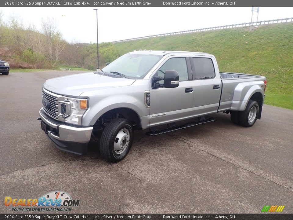2020 Ford F350 Super Duty XLT Crew Cab 4x4 Iconic Silver / Medium Earth Gray Photo #9